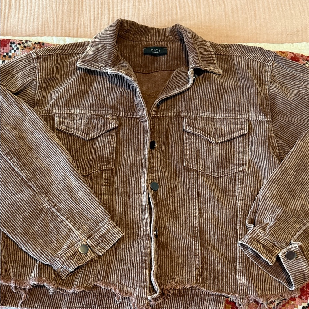 VICI brownish/mauve Corduroy Jacket - Picture 2 of 4